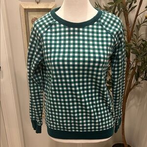 Draper James Green Gingham Women’s Top